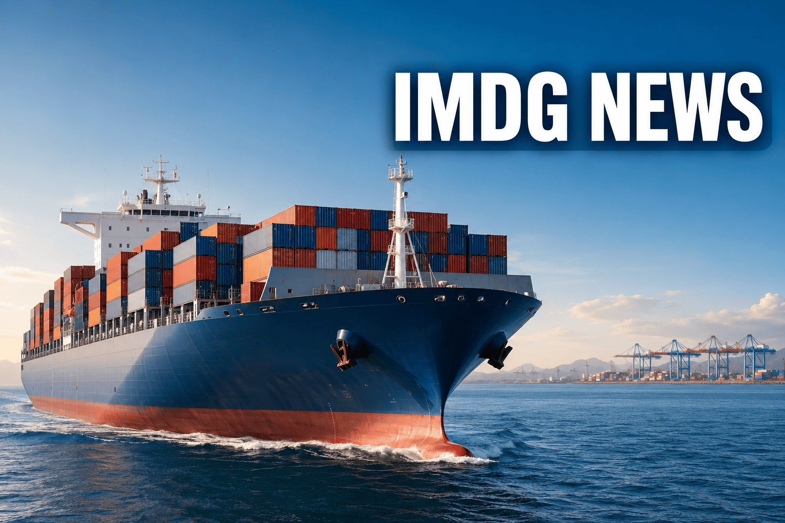 Container ship at sea — IMDG NEWS